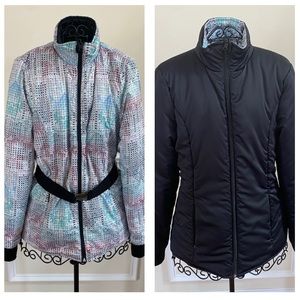 Fabletics Reversible Zip Up Puffer Coat